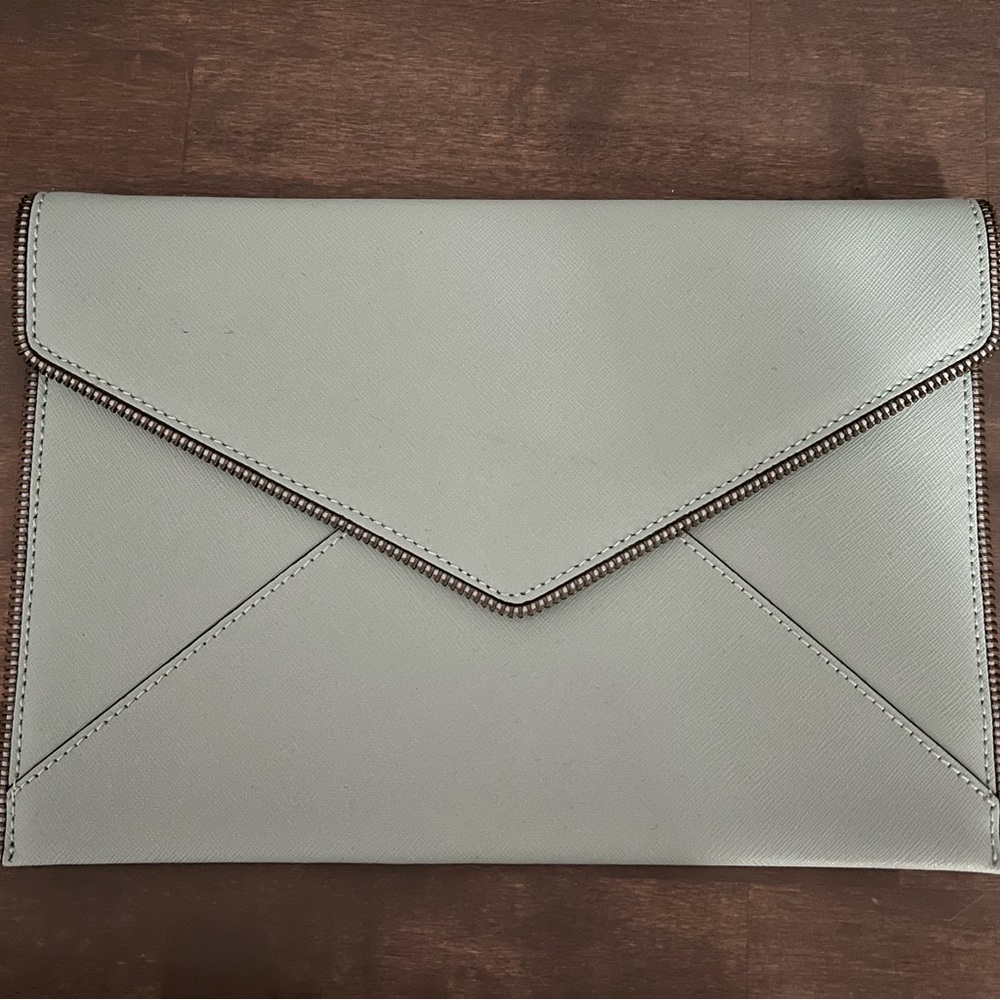 Rebecca Minkoff Leo Leather Zipper Clutch